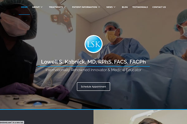 Dr. Lowell S. Kabnick Announces New Website Launch